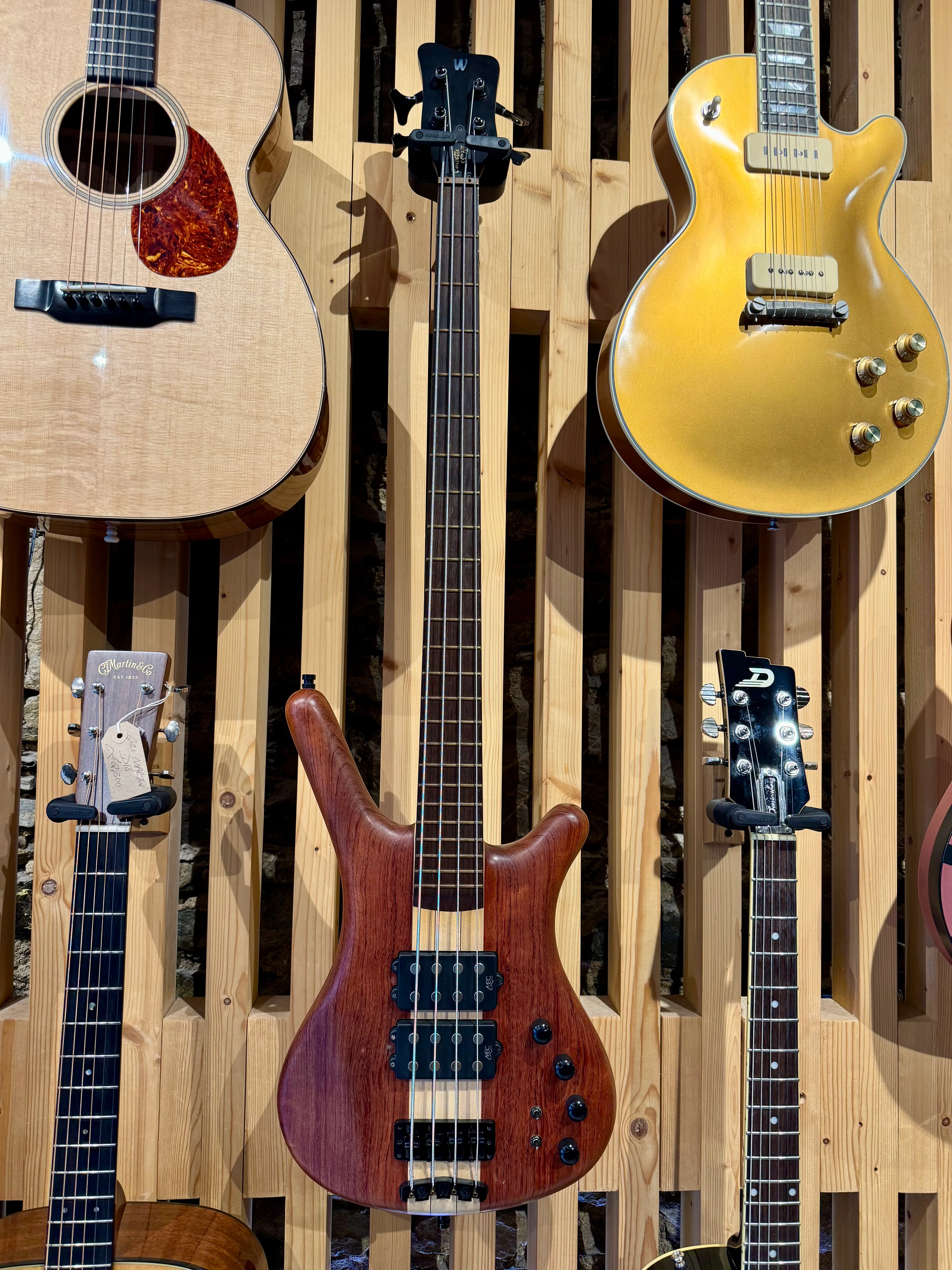 2011 Warwick Corvette NT $$ Bubinga 4 string Bass - Image 3
