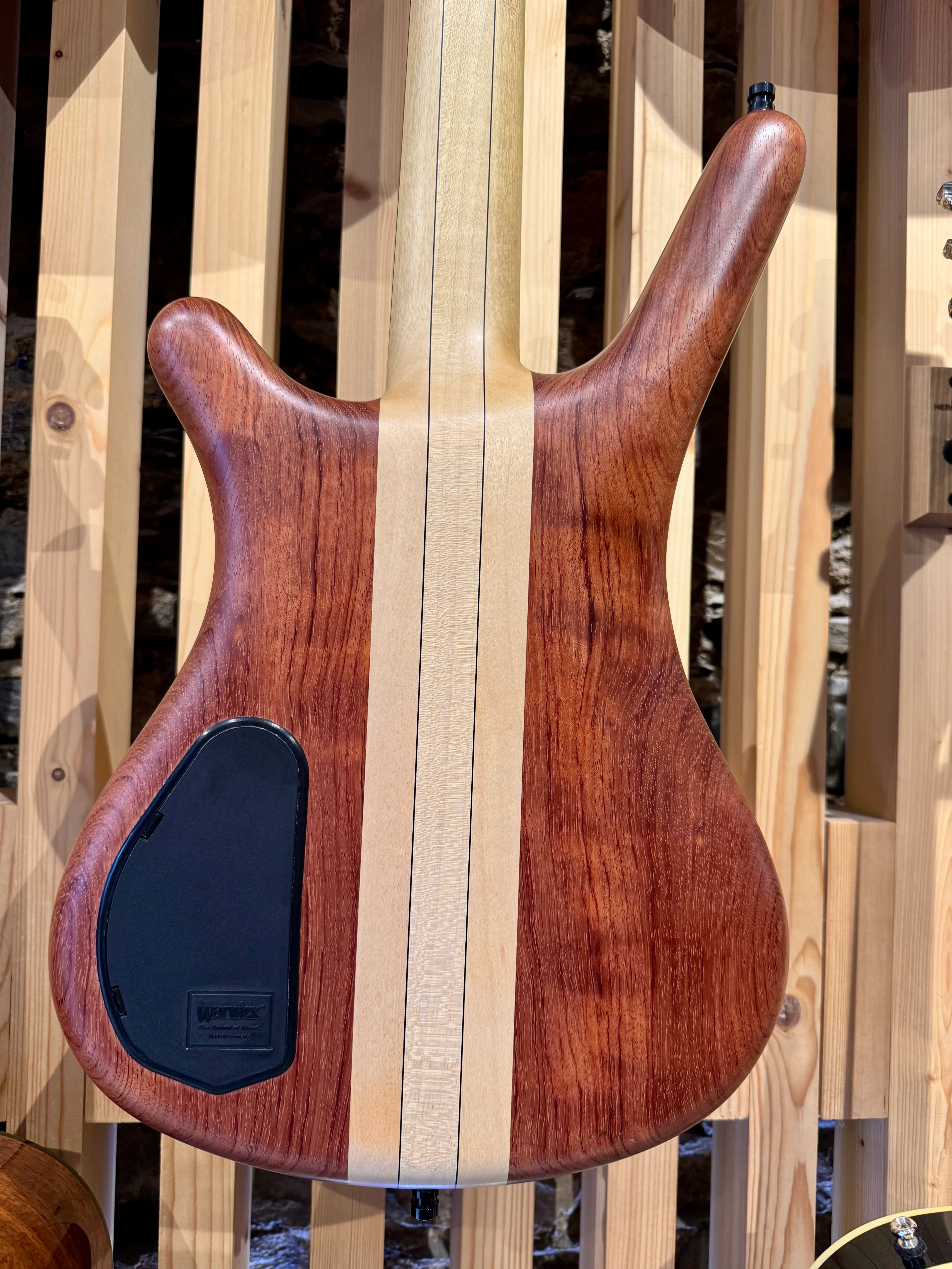2011 Warwick Corvette NT $$ Bubinga 4 string Bass - Image 6