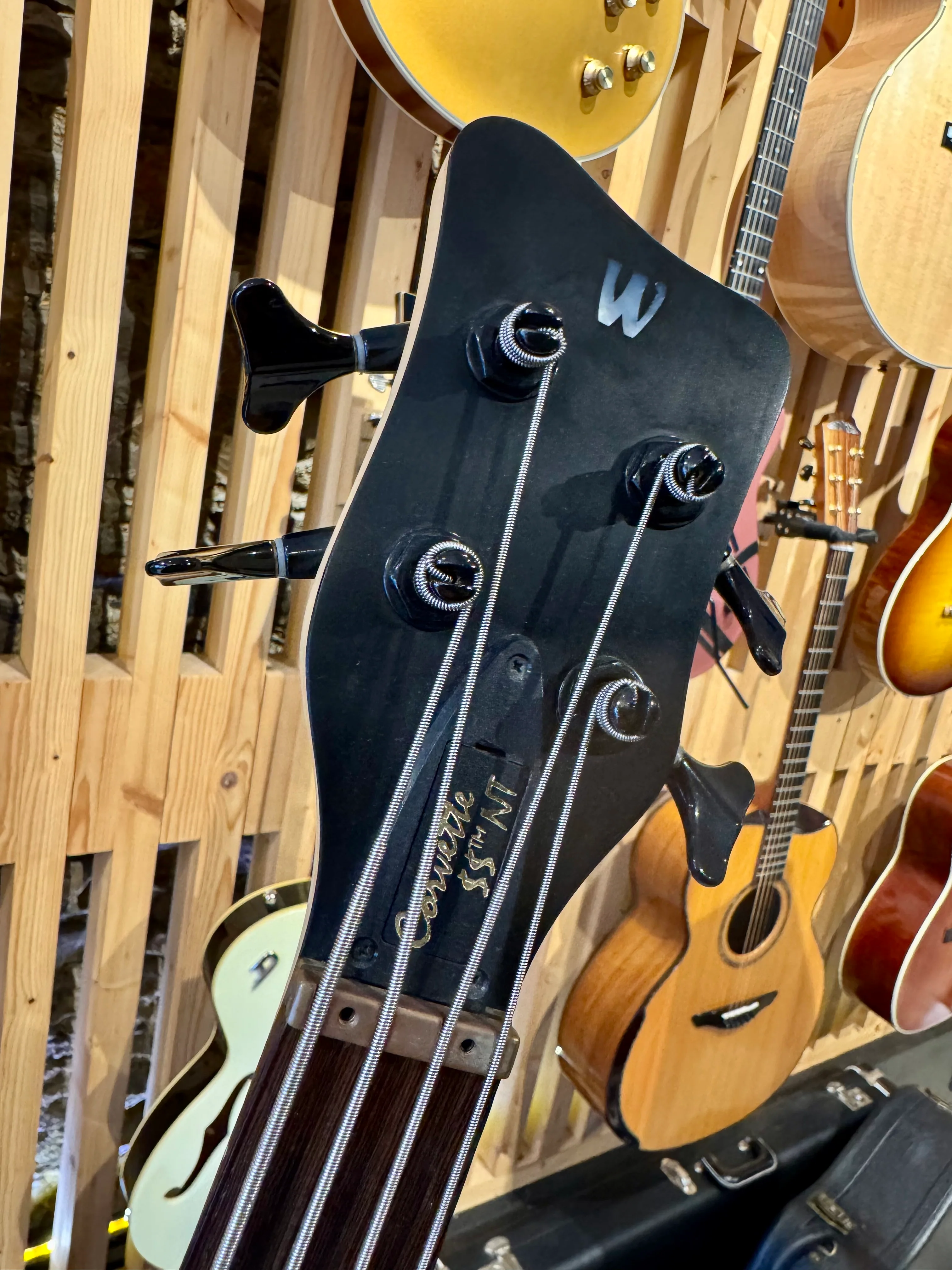2011 Warwick Corvette NT $$ Bubinga 4 string Bass - Image 9