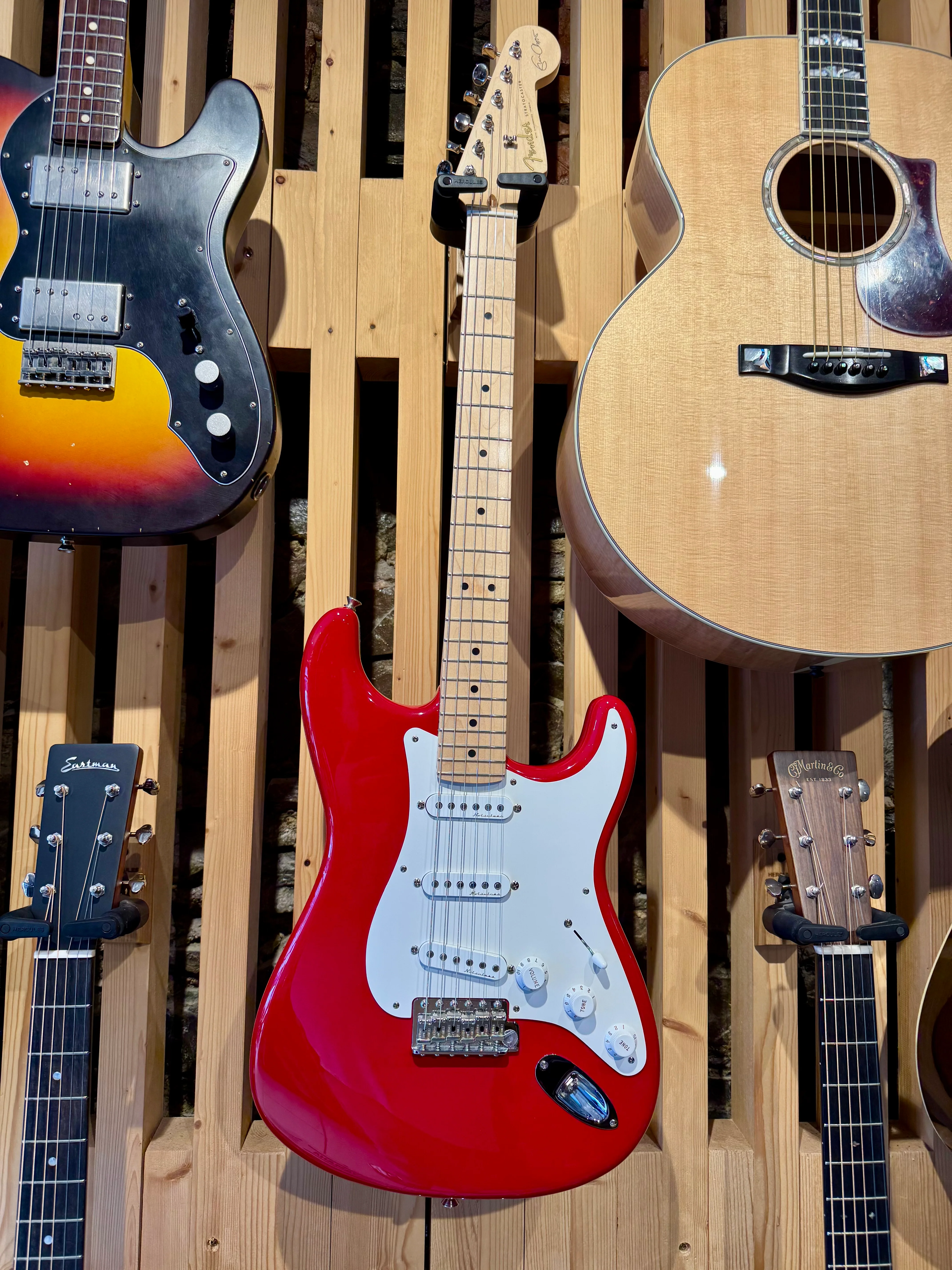 2012 Fender USA Eric Clapton Signature Stratocaster ~ Torino Red - Image 3