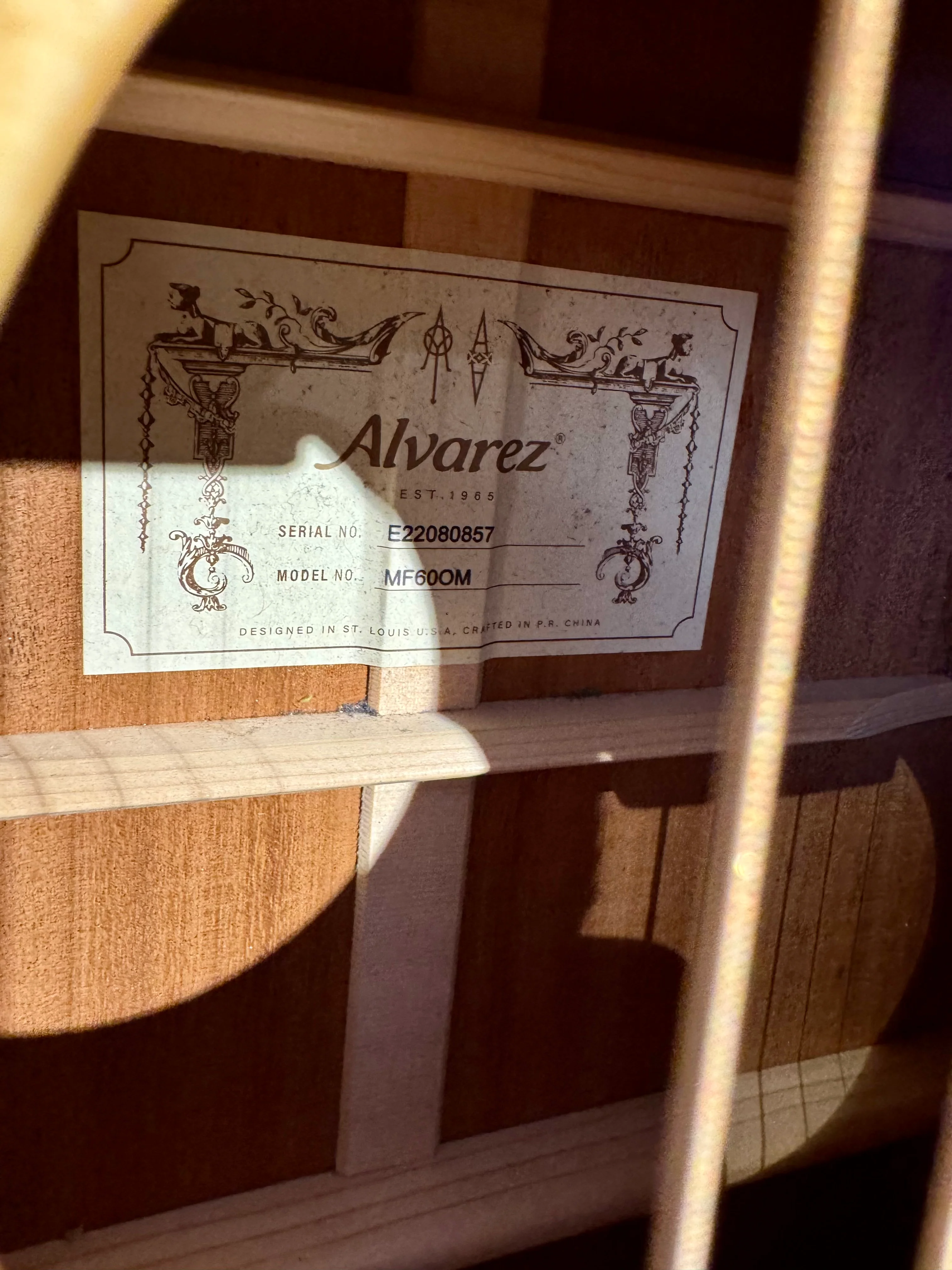 Alvarez Masterworks MF60OM Folk OM (Preloved) - Image 7
