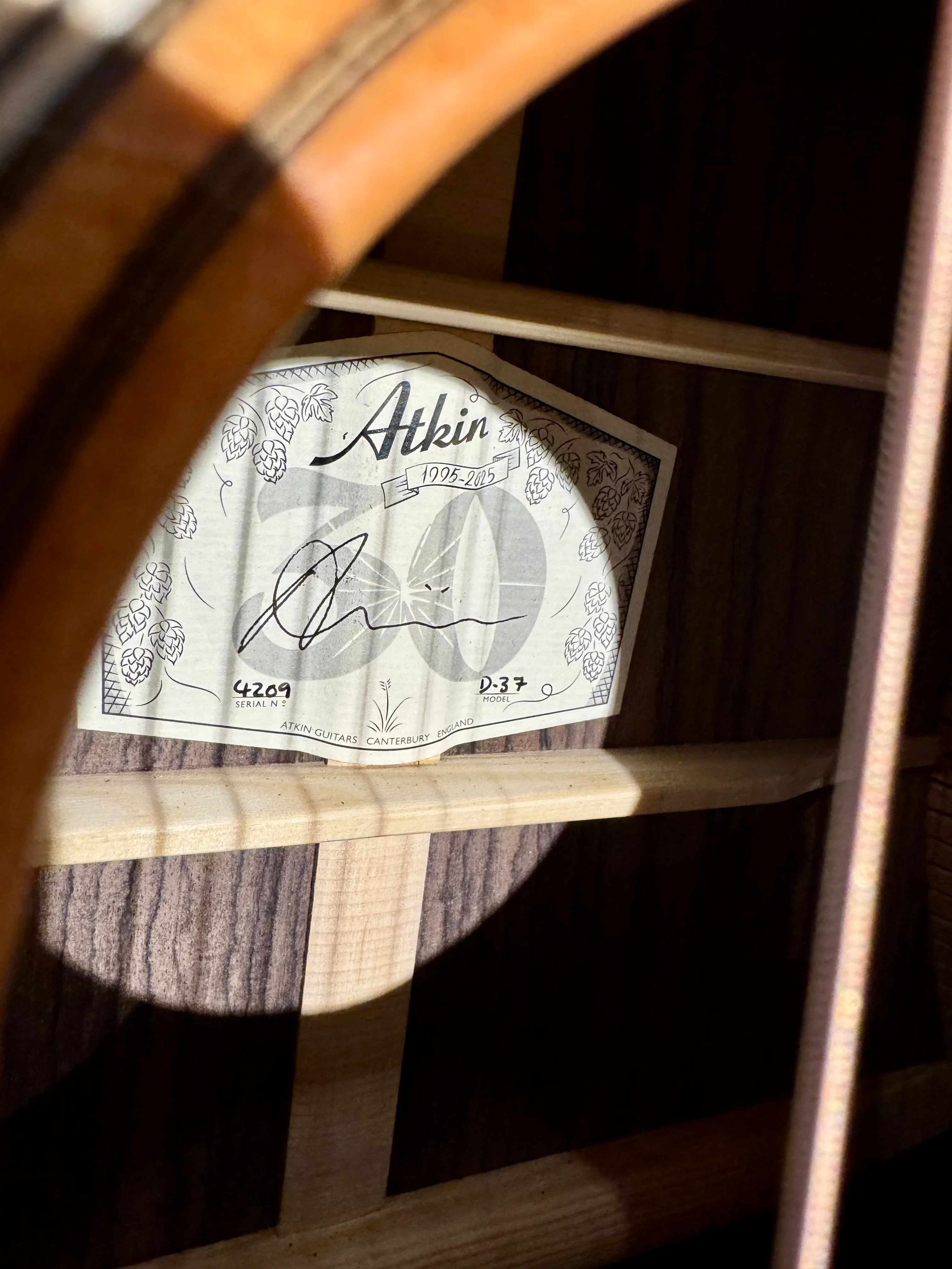 Atkin D37 ~ Aged Finish S/N 4209 - Image 8