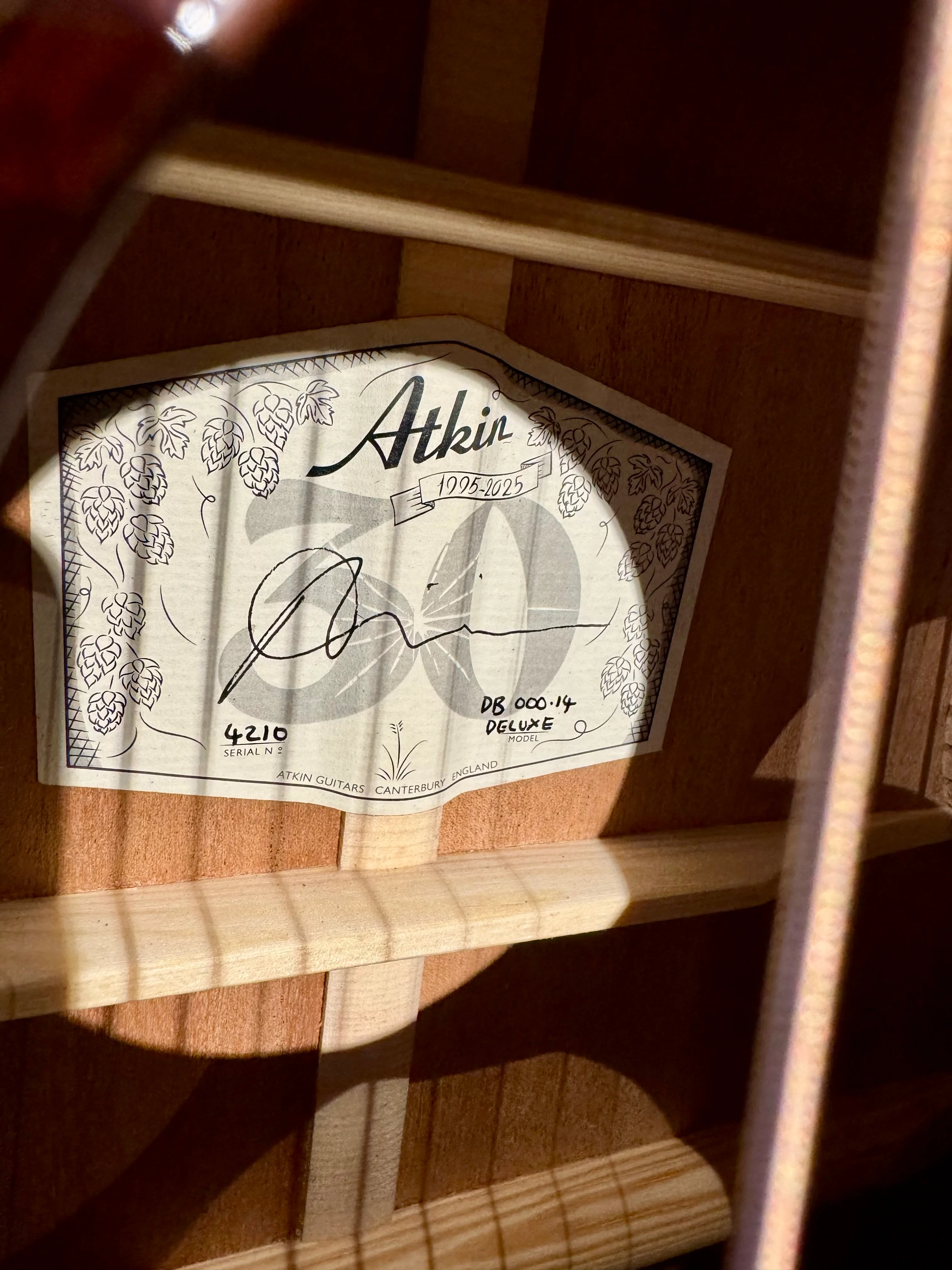 Atkin Dustbowl 00014 Deluxe ~ Aged Finish S/N 4210 - Image 8