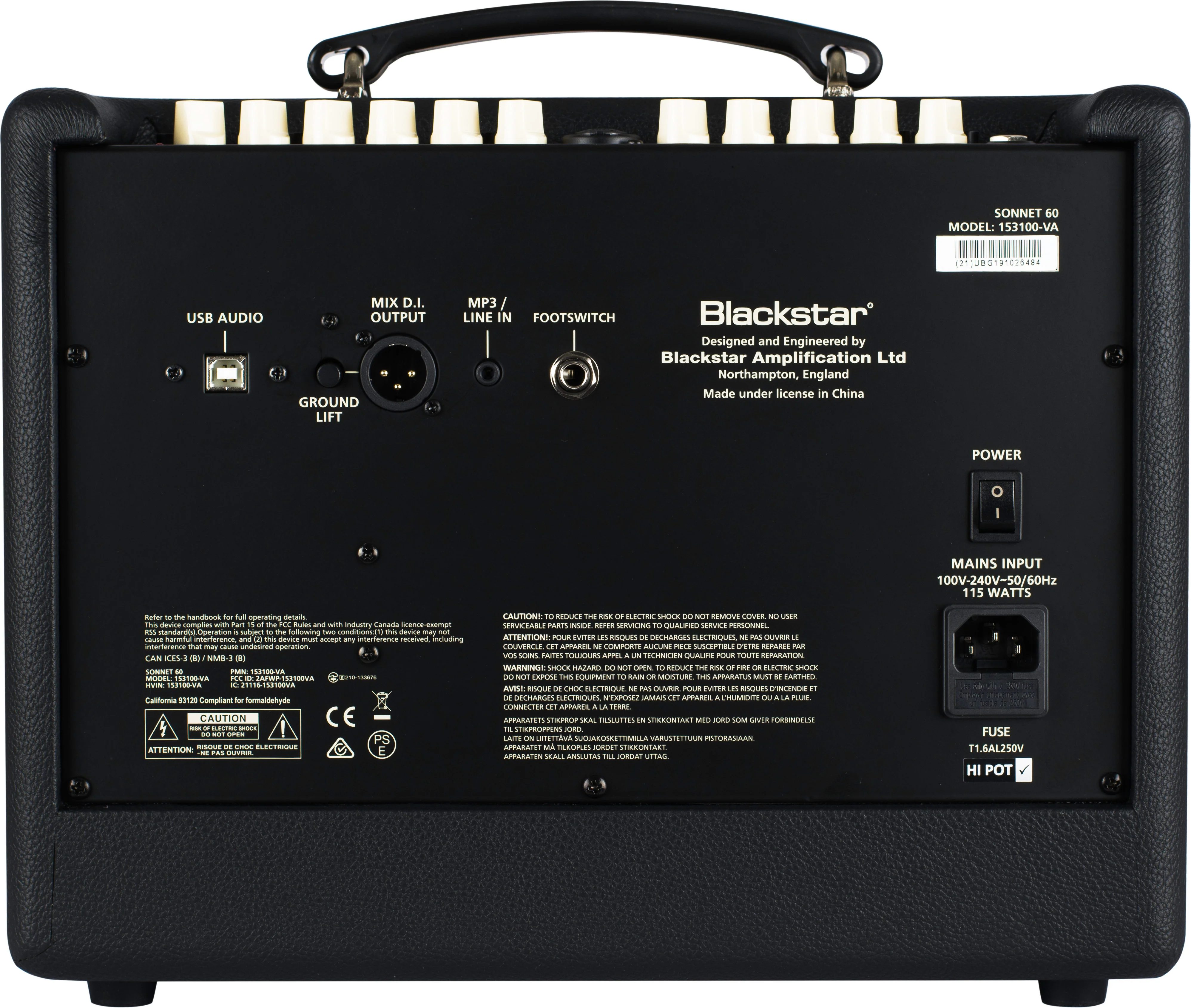 Blackstar Sonnet 60 Acoustic Guitar Amp Combo - Image 4