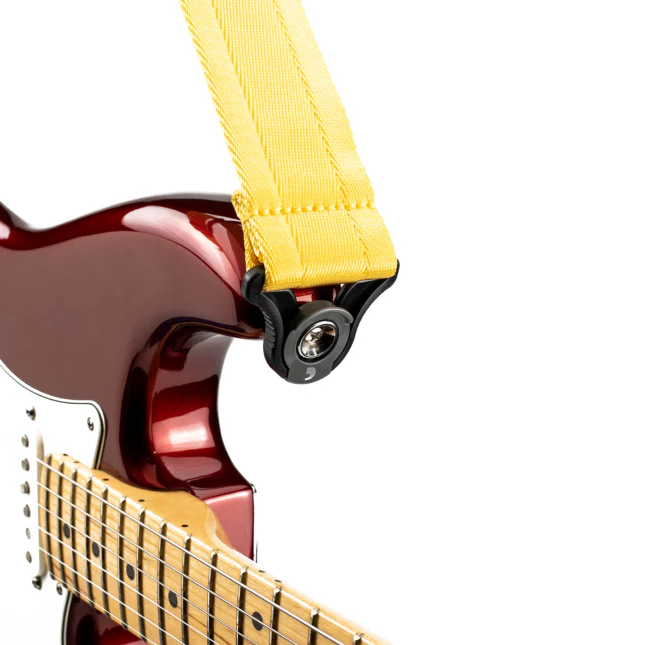 D'addario Auto Lock Guitar Strap - Mellow Yellow - Image 3