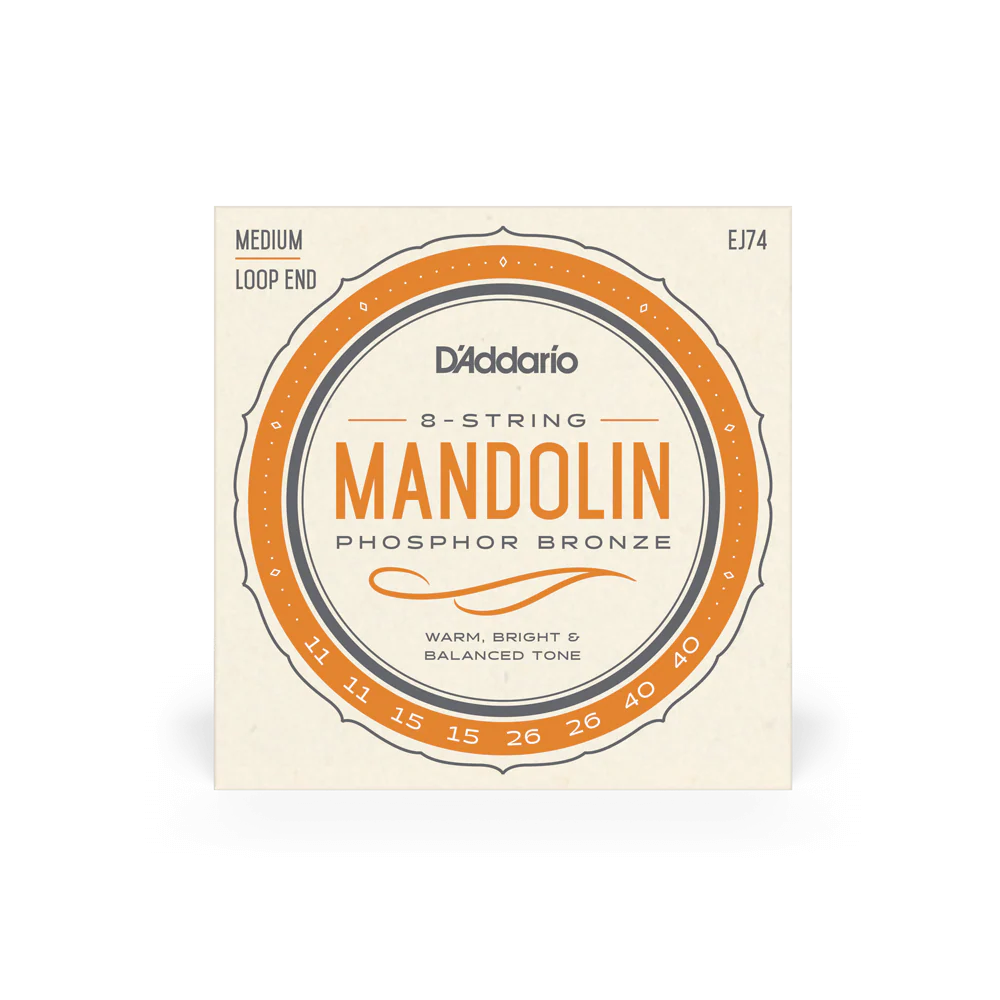 D'Addario EJ74 Medium Mandolin Strings Phosphor Bronze
