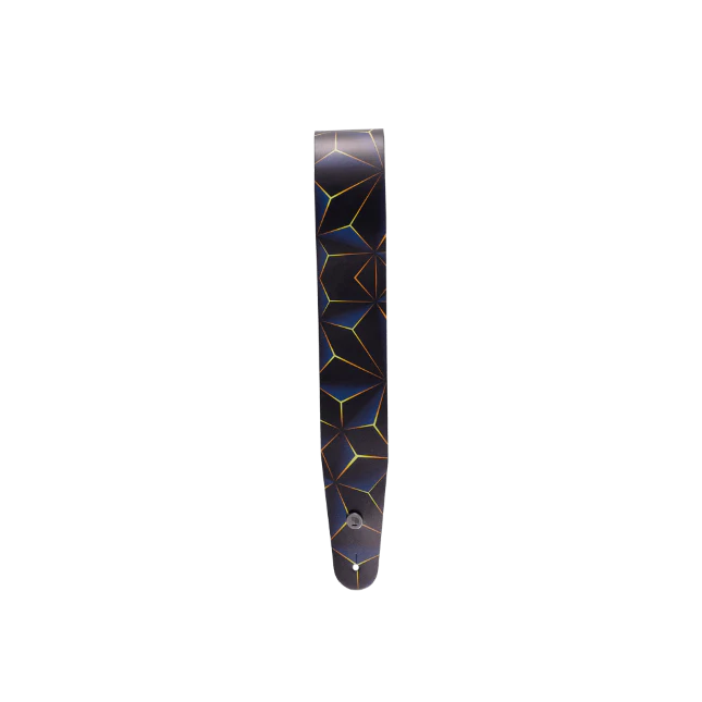 D'Addario Leather Guitar Strap ~ Optic Art