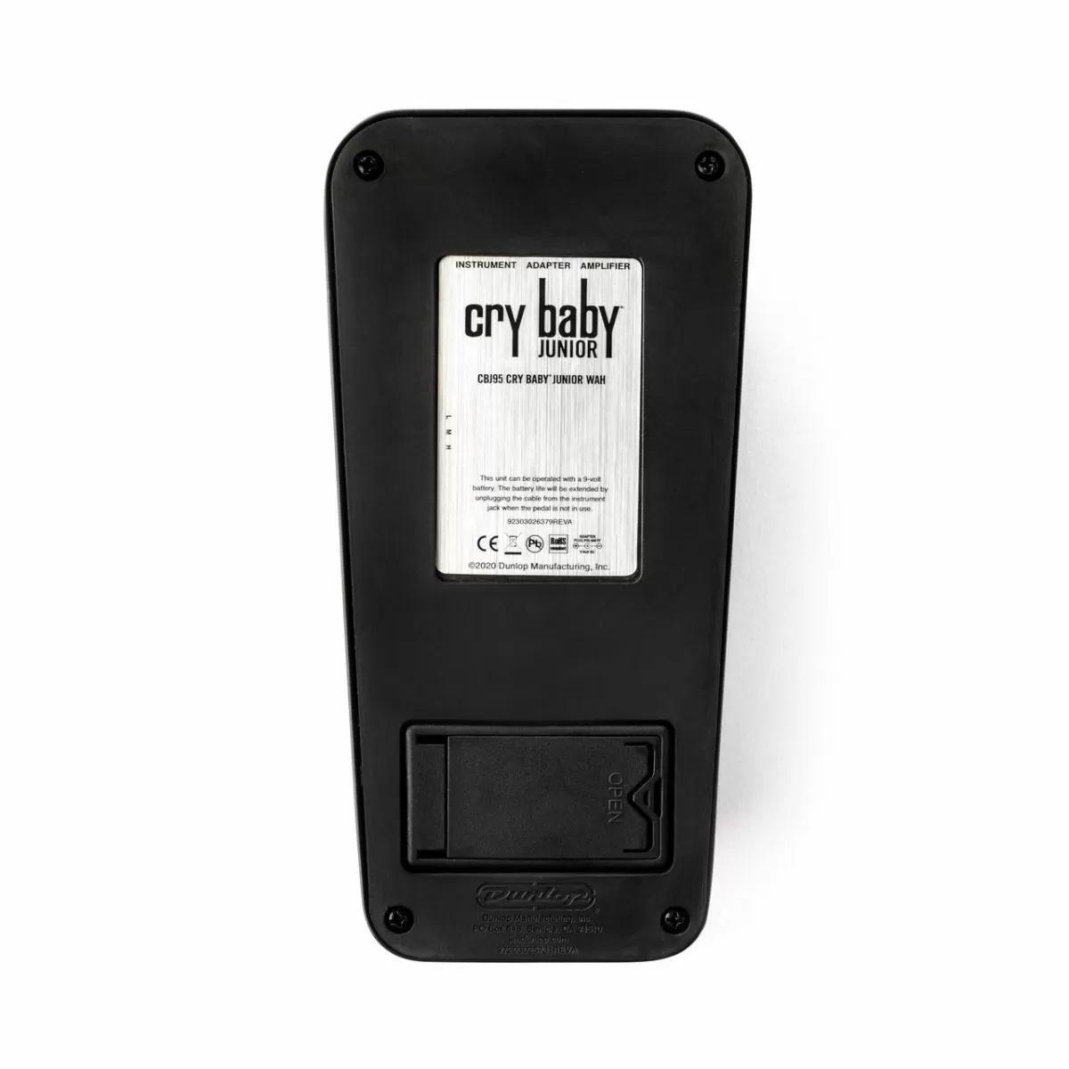 Dunlop Special Edition GBJ95 Cry Baby Junior Wah Pedal ~ Black - Image 6