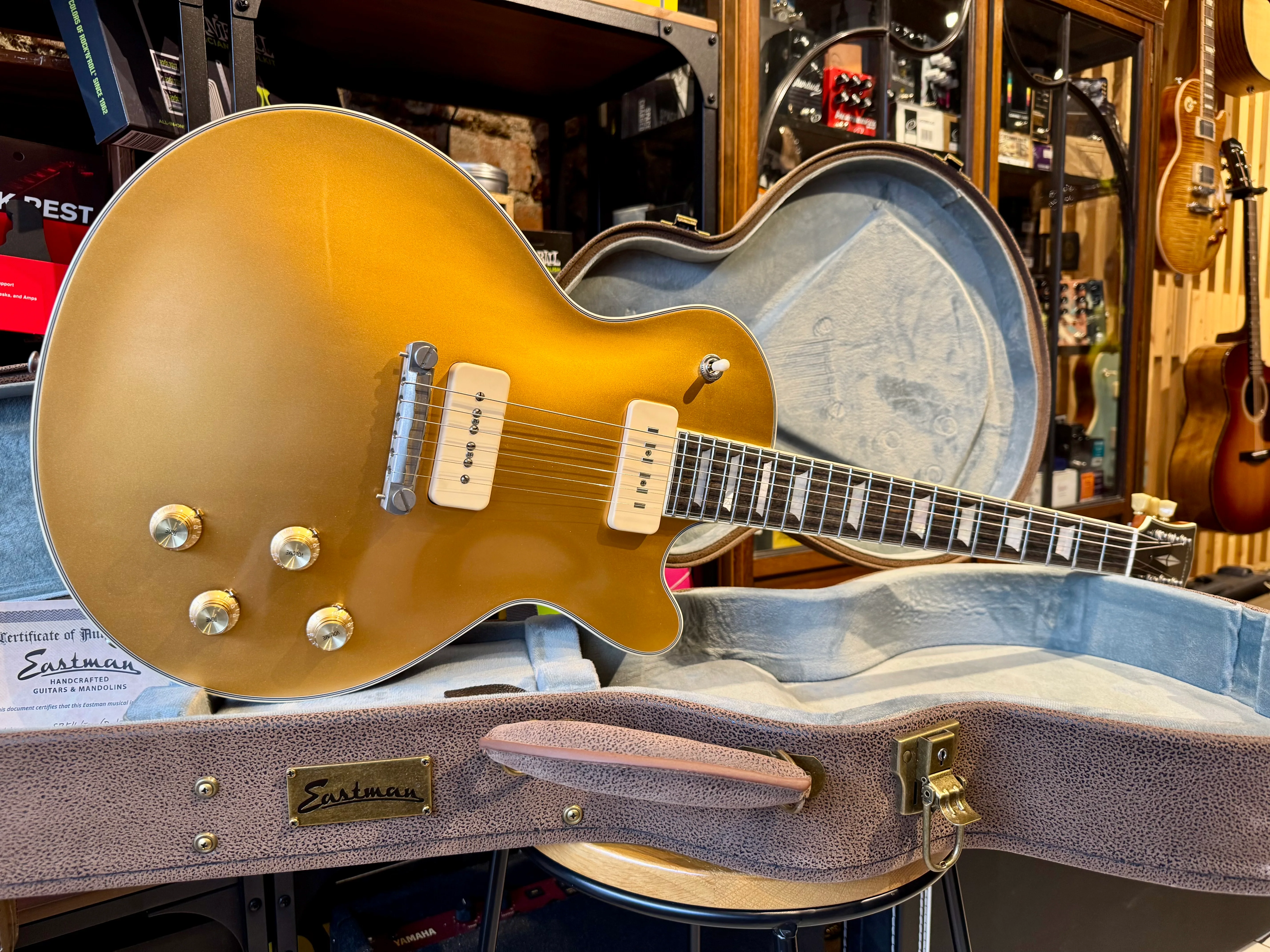 Eastman SB54/TV Limited Edition ~ Goldtop P90 - Image 5