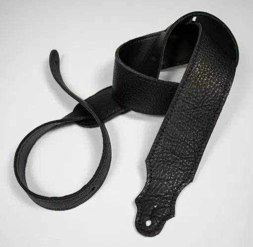 Franklin 2" Purist Glove Leather Guitar Strap - Black