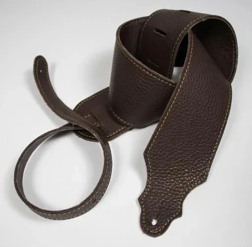 Franklin 3" Purist Glove Leather Guitar Strap - Chocolate