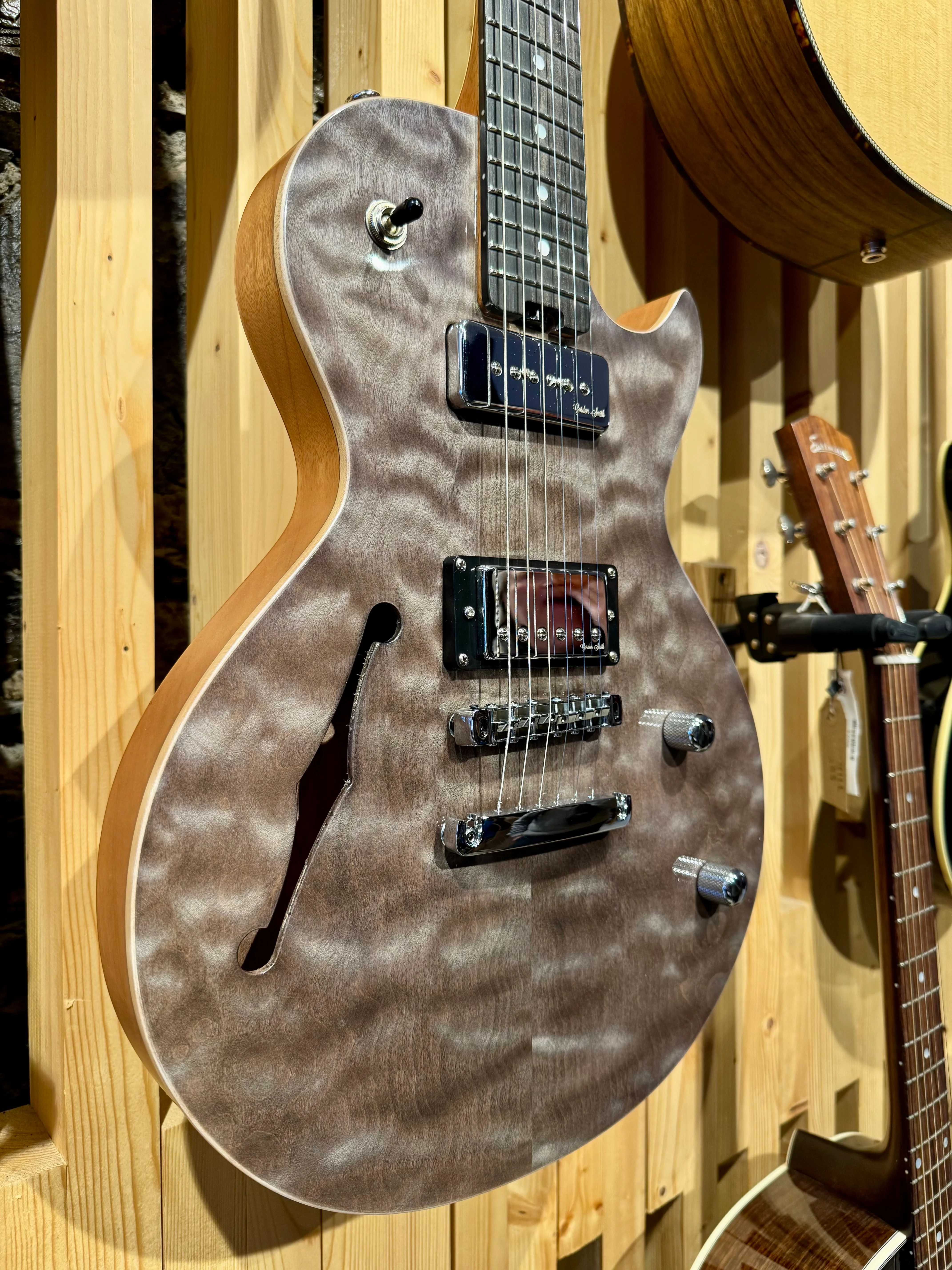 Gordon Smith GS Deluxe Semi Solid ~ Carbon - Image 2