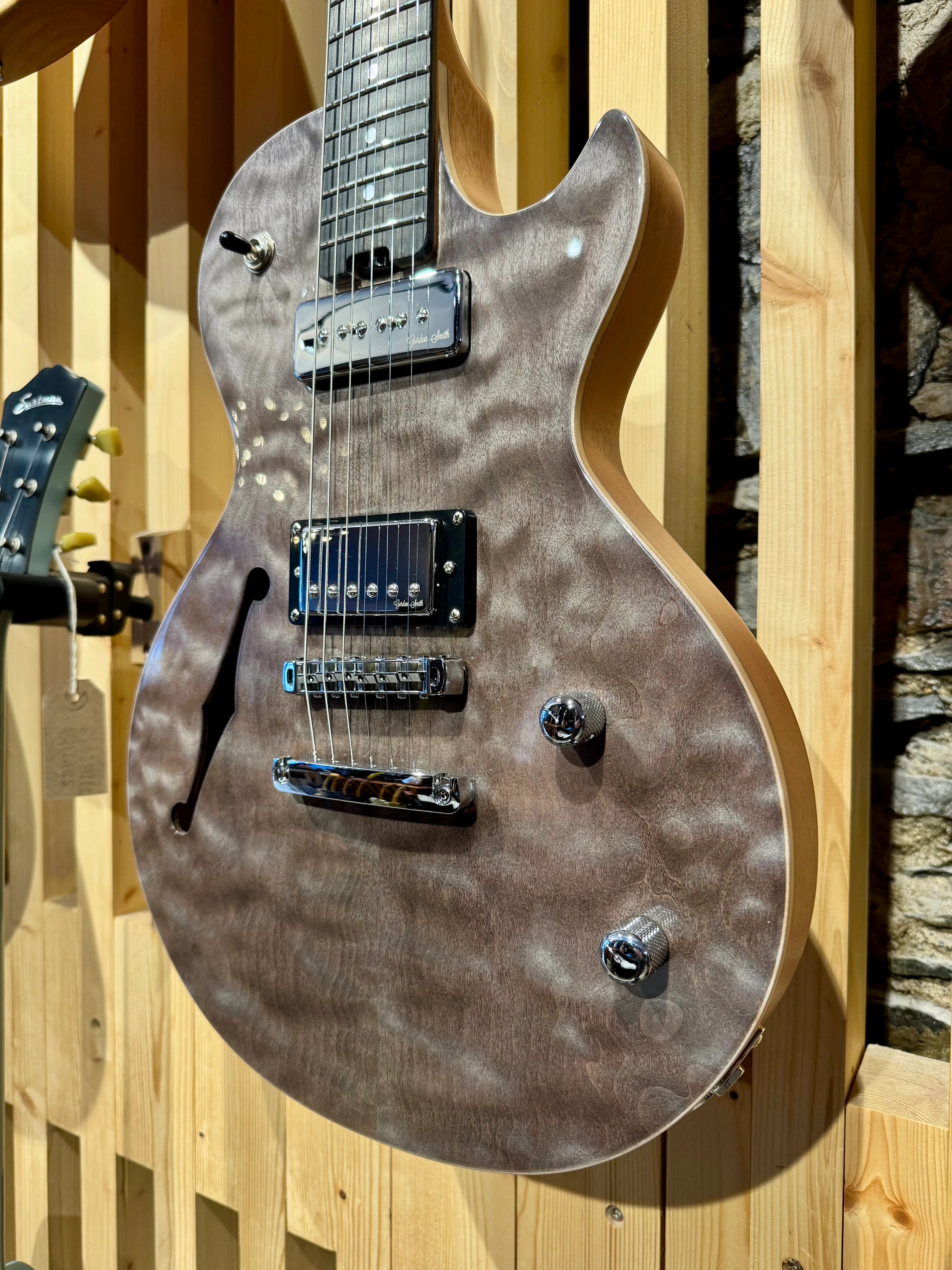 Gordon Smith GS Deluxe Semi Solid ~ Carbon - Image 3