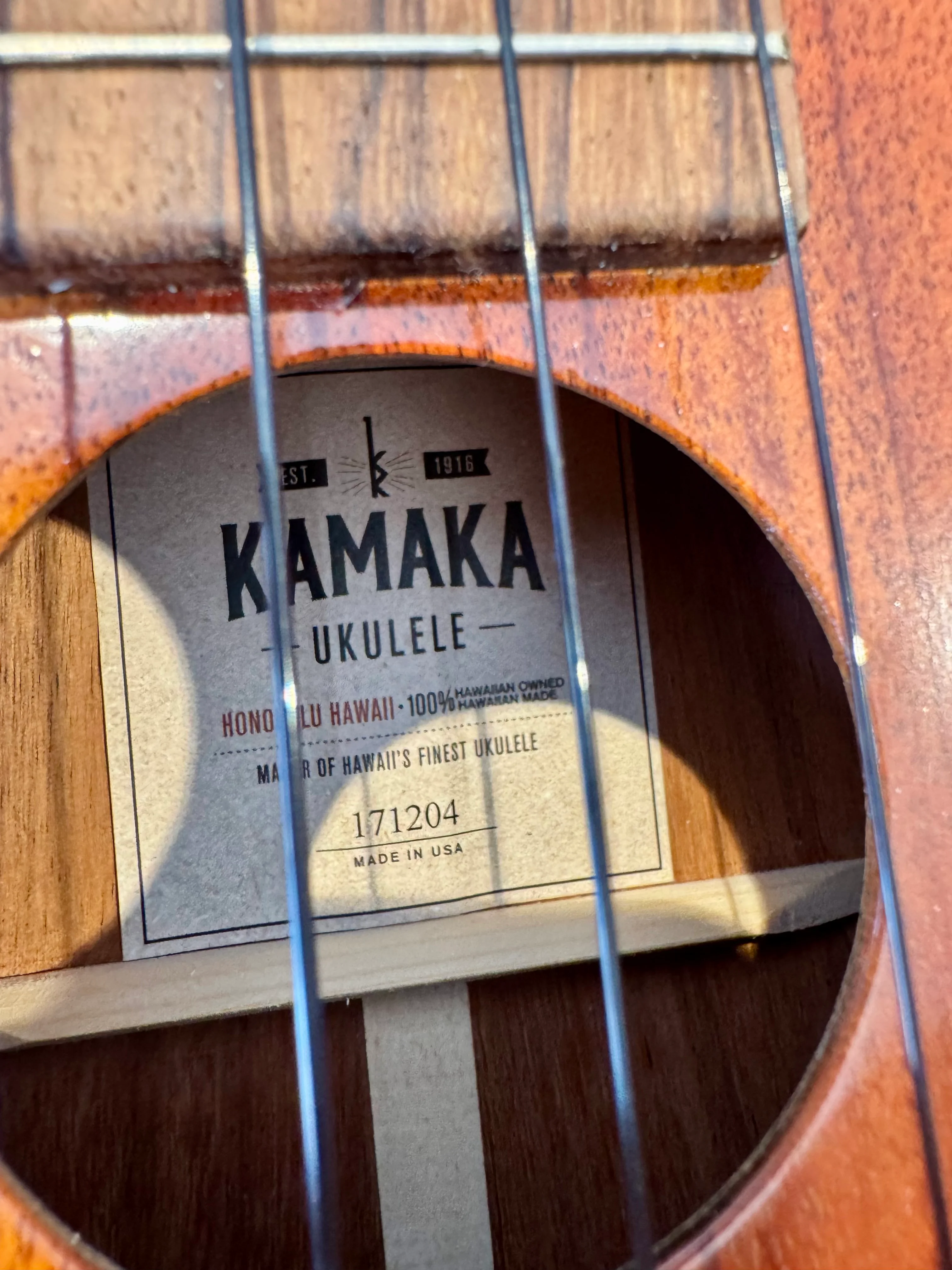 Kamaka HP-1 Pineapple Soprano Ukulele (Preloved) - Image 4