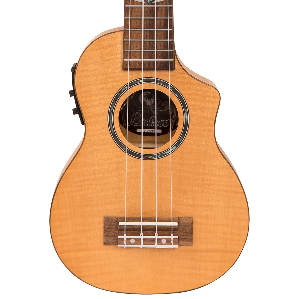 Laka Maple Series Electro-Acoustic Ukulele & Carry Bag ~ Soprano - Image 3