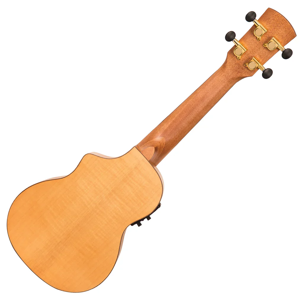 Laka Maple Series Electro-Acoustic Ukulele & Carry Bag ~ Soprano - Image 5