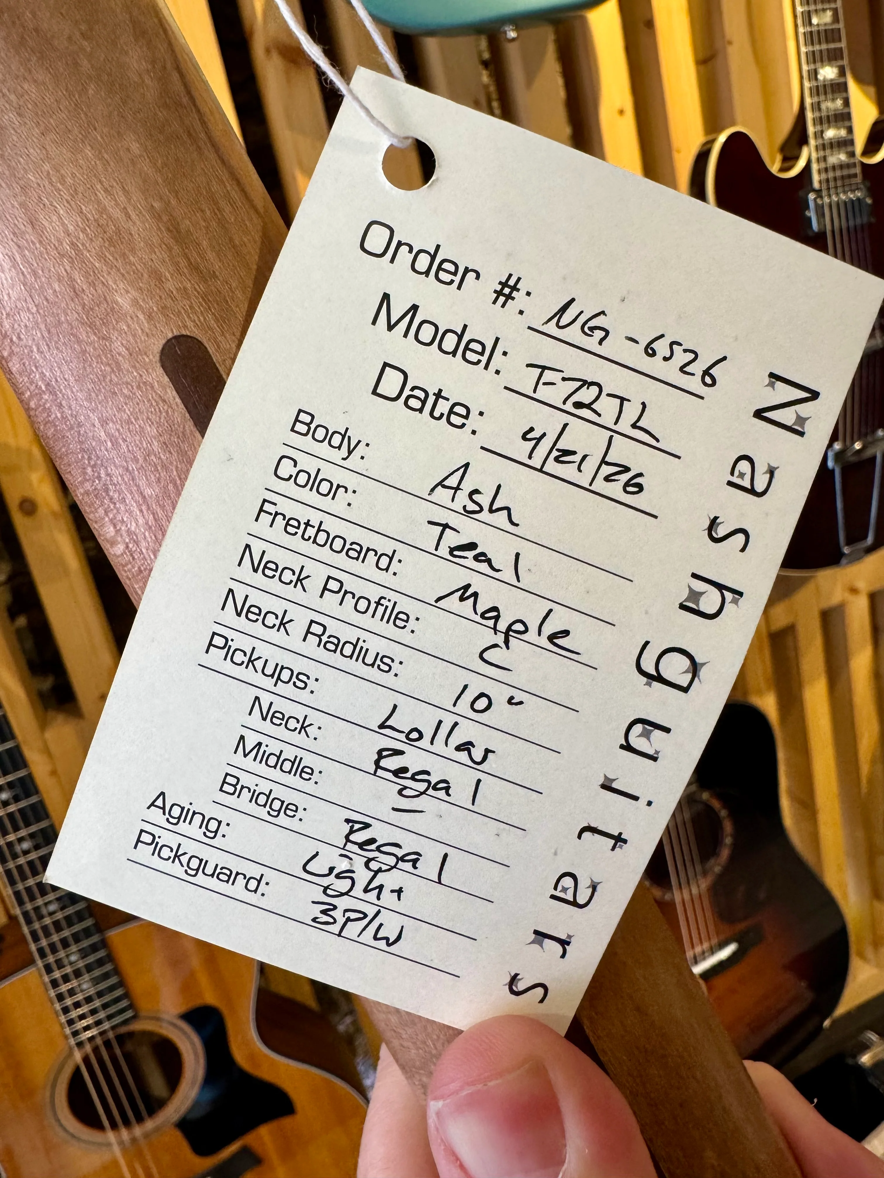 Nash Guitars T-72TL #NG-6526 - Image 8