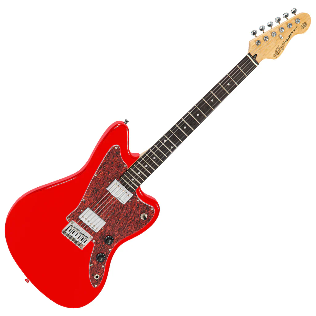 Vintage V50 Coaster Series Electric Guitar Pack Gloss Red - Image 6