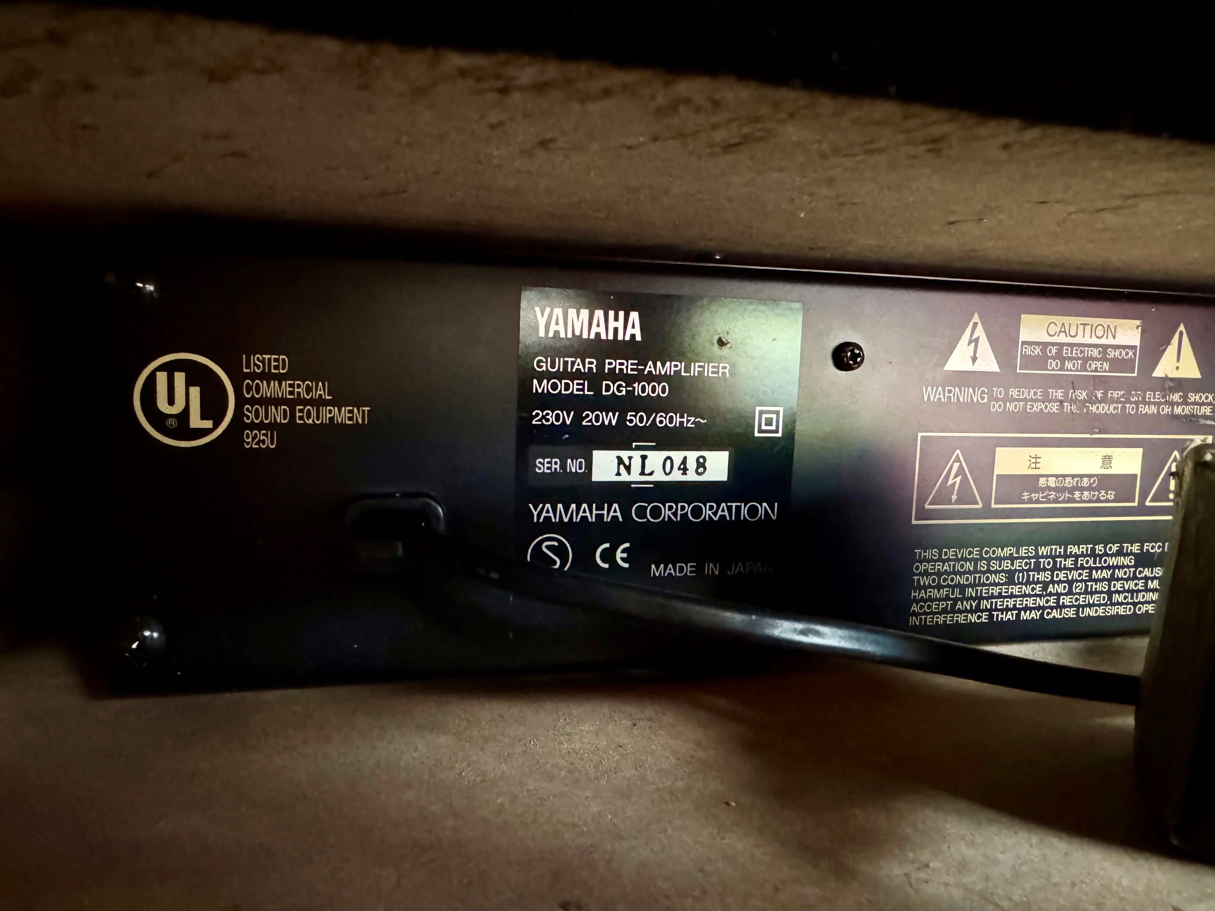 Yamaha DG 1000 Guitar Preamp & Amp Modeller Rackmount (Preloved) - Image 4